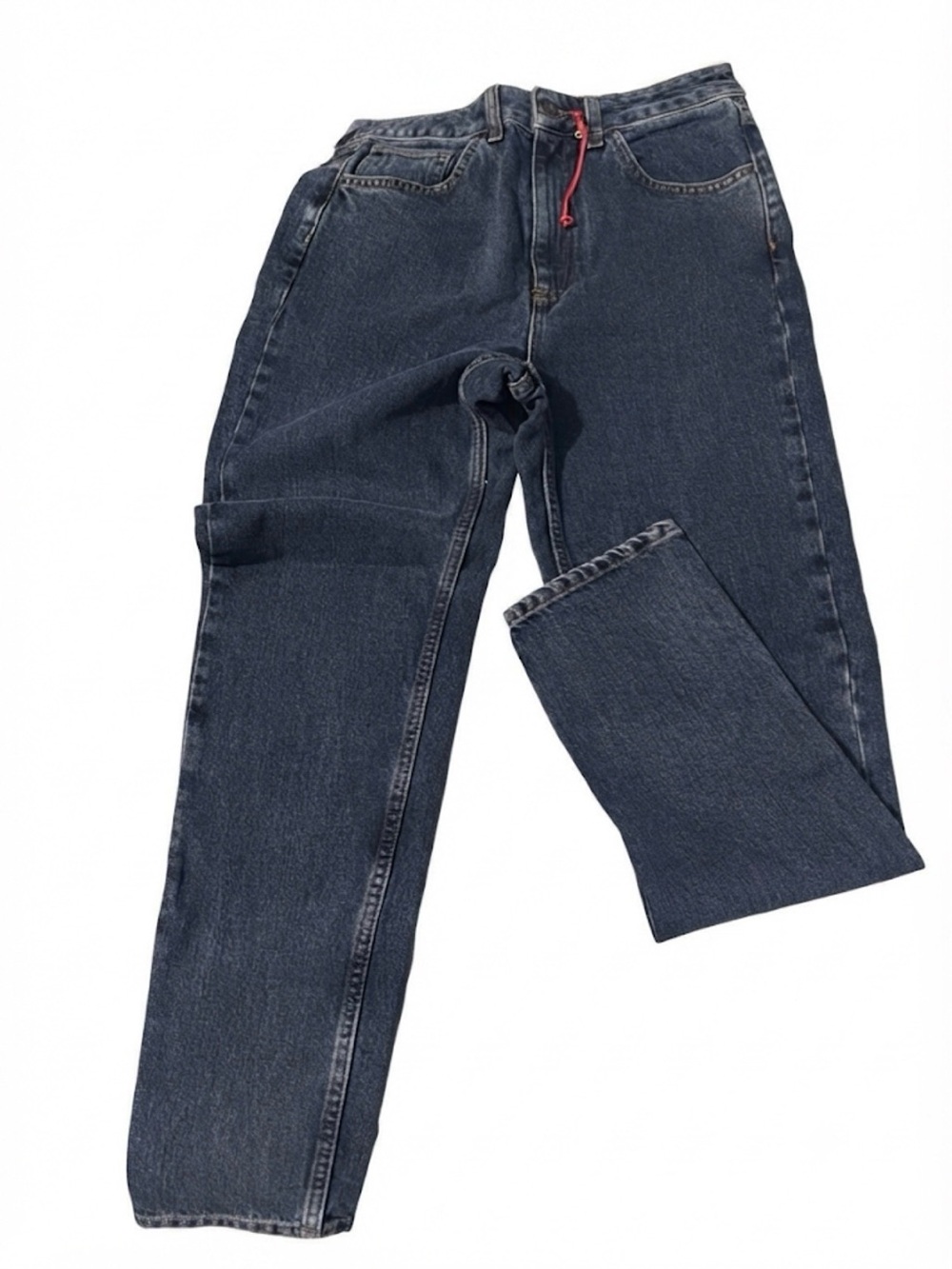 BDG Women’s Straight Dark Blue Denim Jeans with Red Drawcord NWT